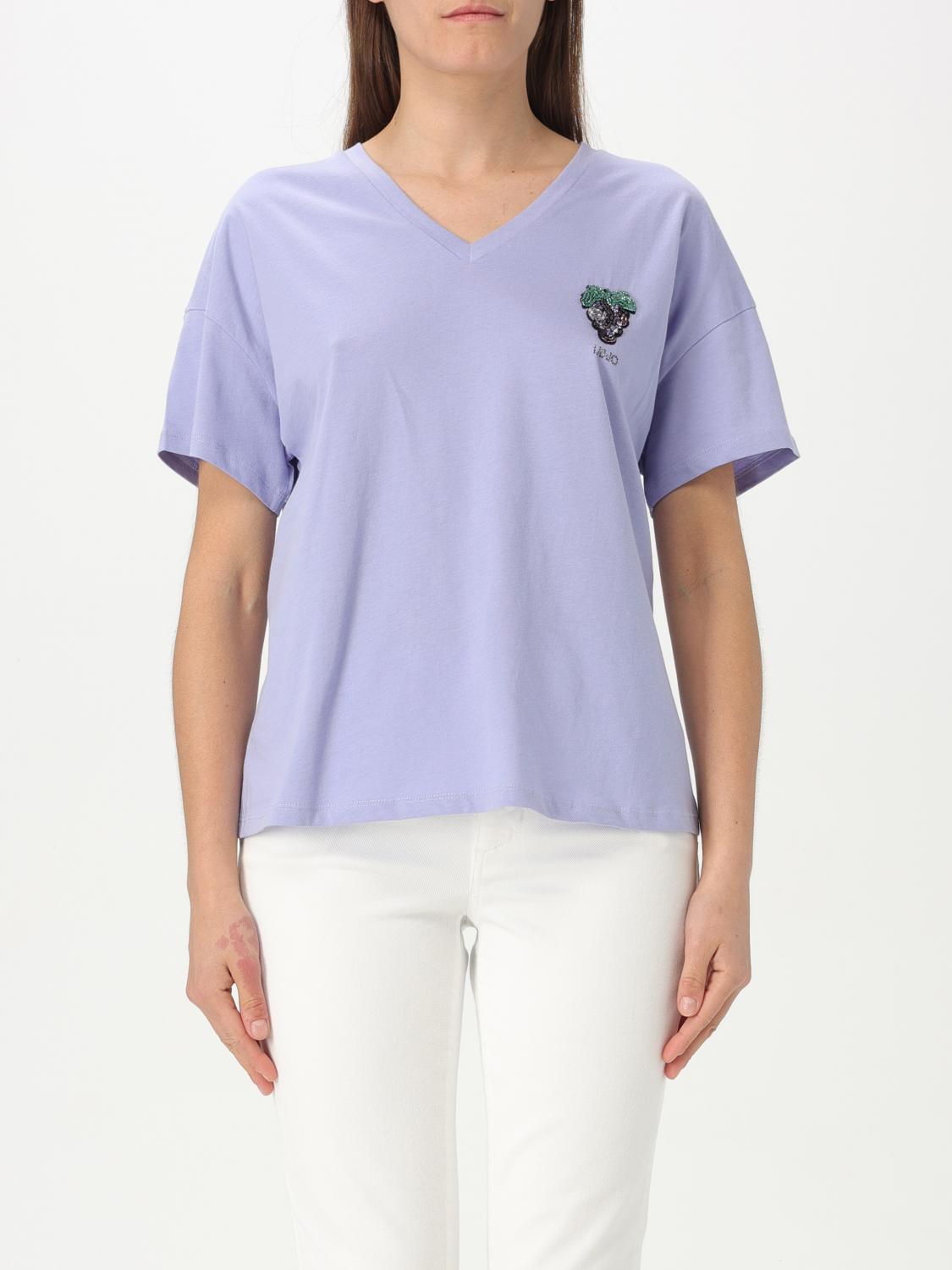 Liu •jo T-shirt Liu Jo Woman Color Lilac In Lilac