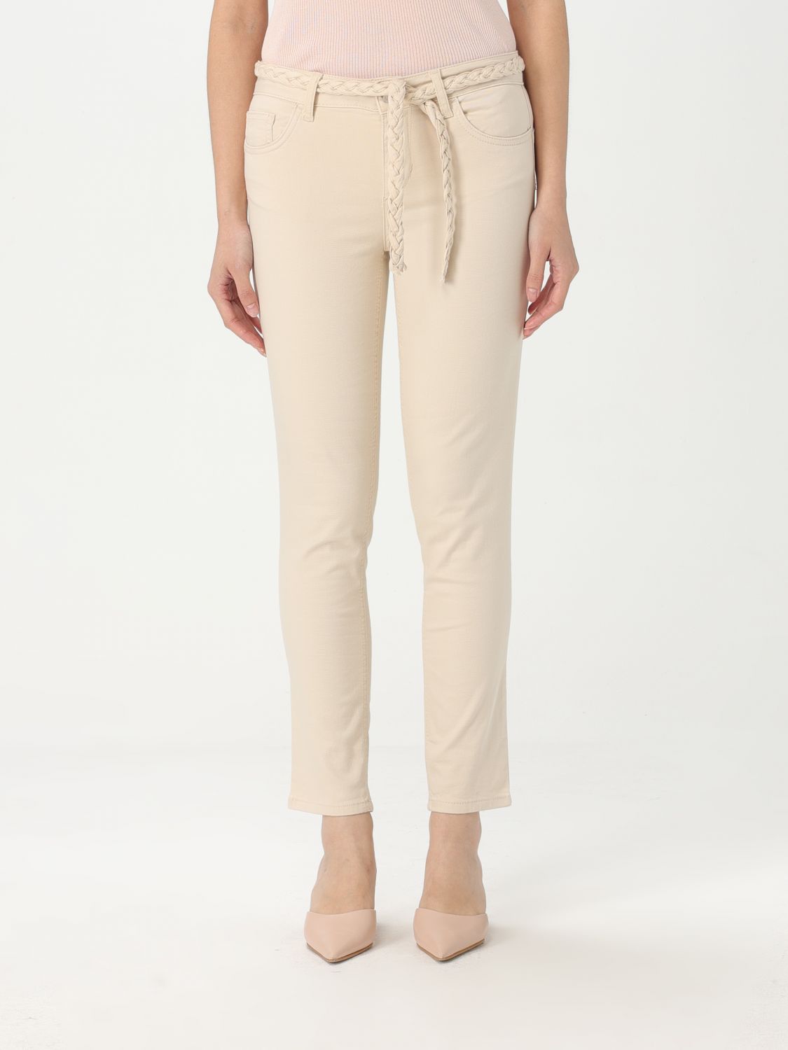Shop Liu •jo Jeans Liu Jo Woman Color Beige