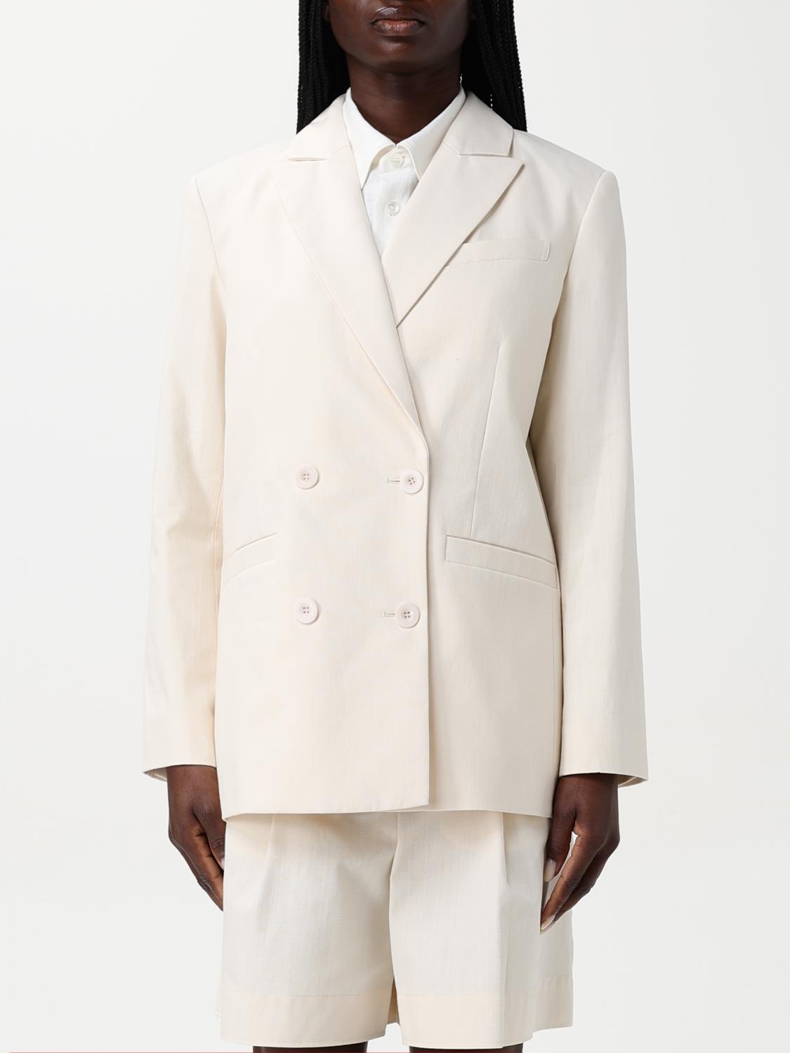 Apc Blazer A. P.c. Woman Color Yellow Cream In Yellow Cream