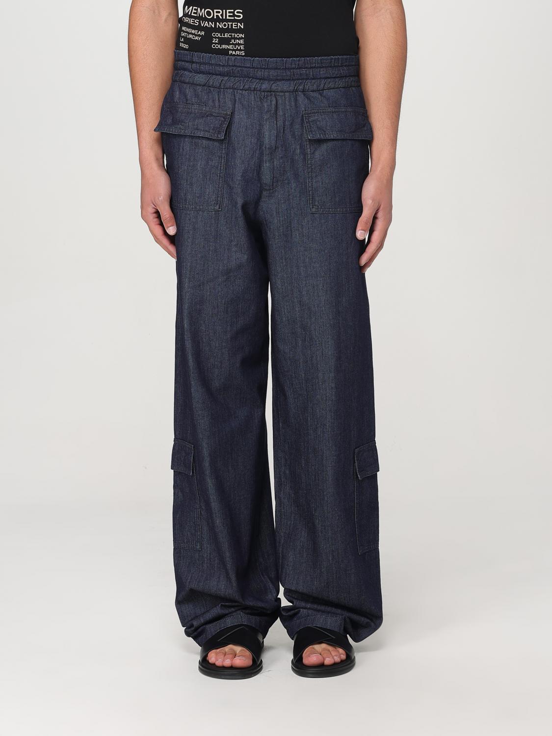Pants DRIES VAN NOTEN Men color Blue