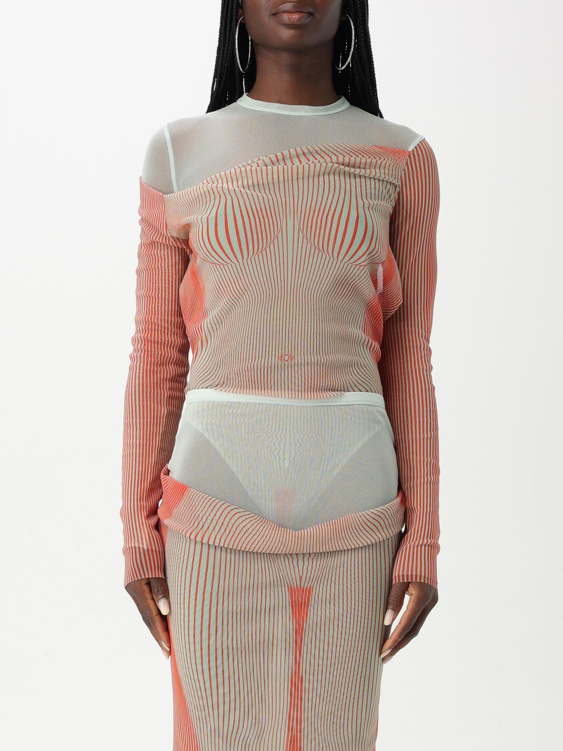 Shop Jean Paul Gaultier Top Woman Color Red In Rot