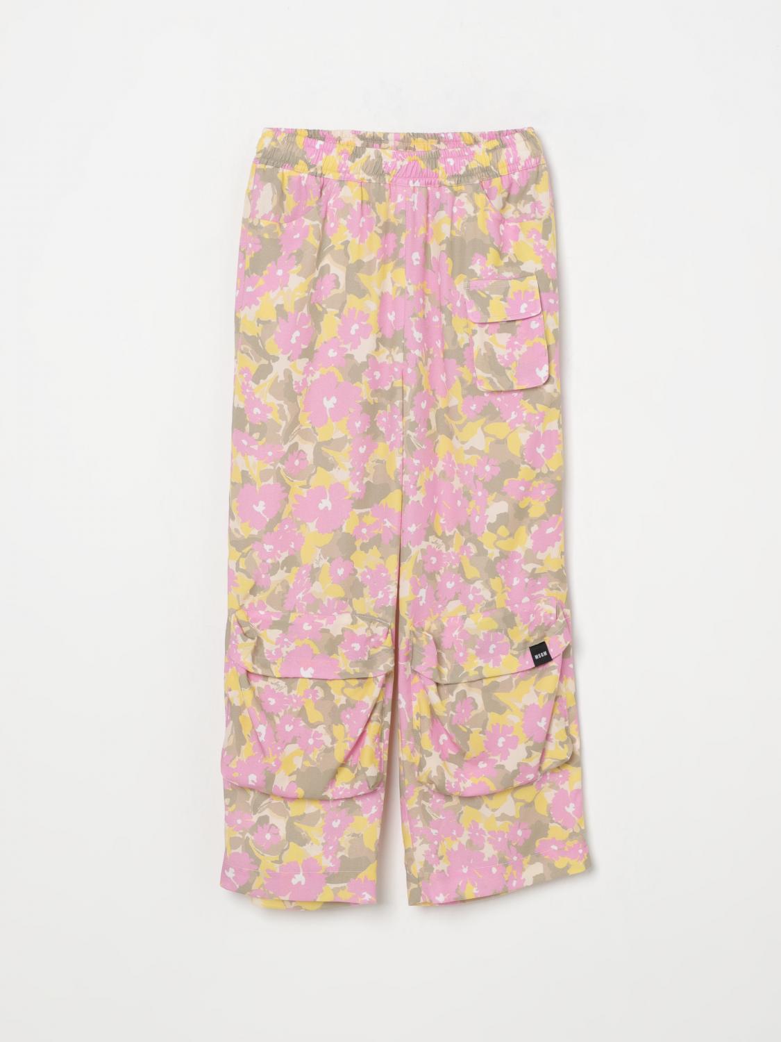 Msgm Pants Kids Kids Color Pink In Pink