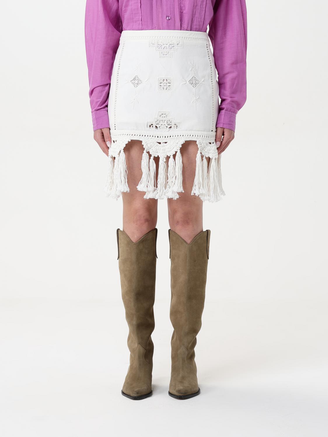 Isabel Marant Skirt Woman Color White In White