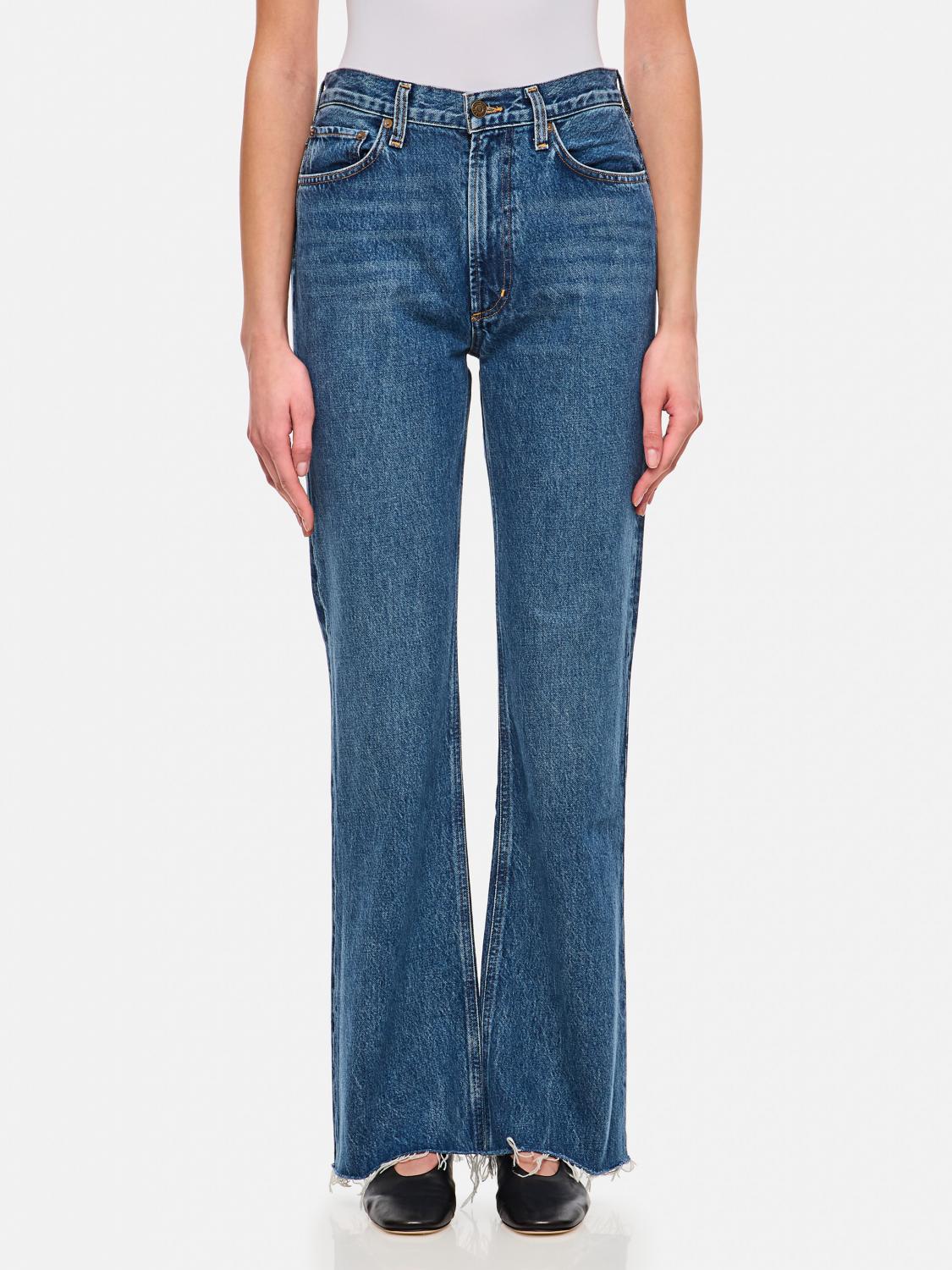 Agolde Jeans Woman Color Blue In Blue