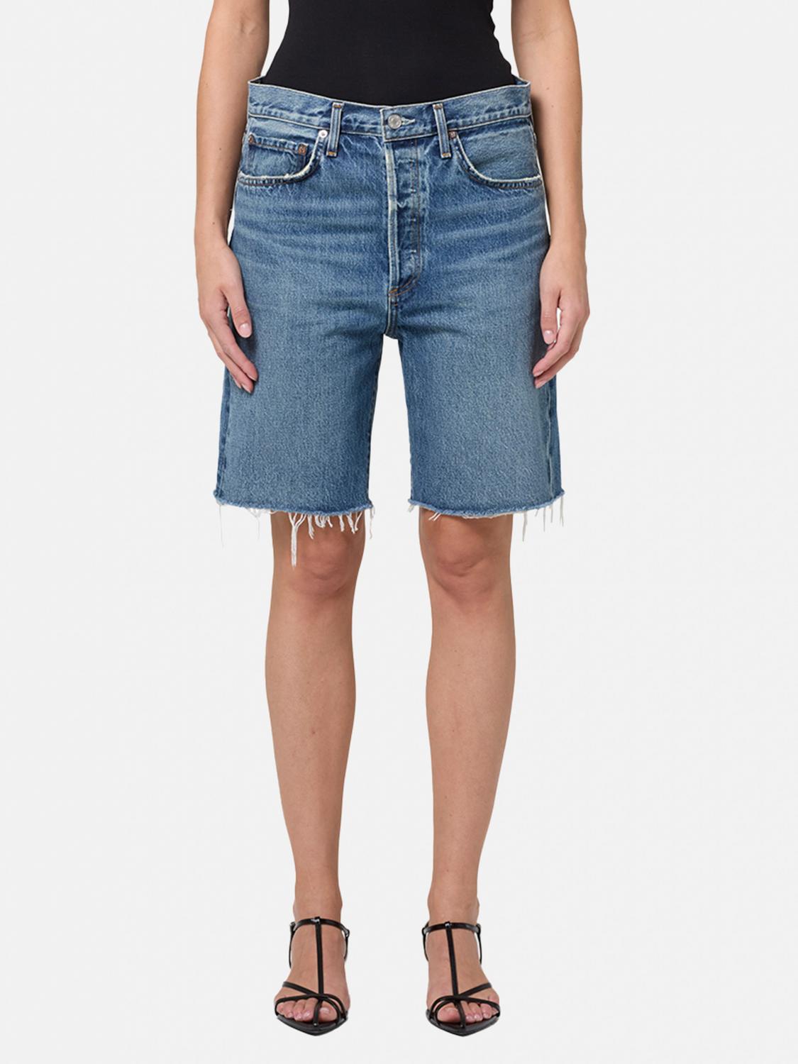 Agolde Shorts Jeans In Blue