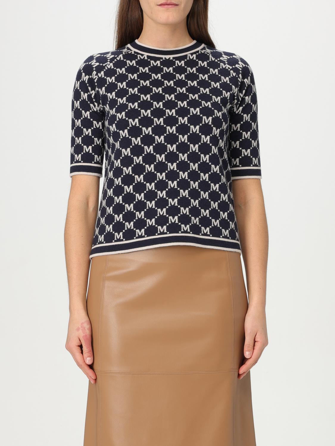 Max Mara Short-sleeved T-shirt In Blue