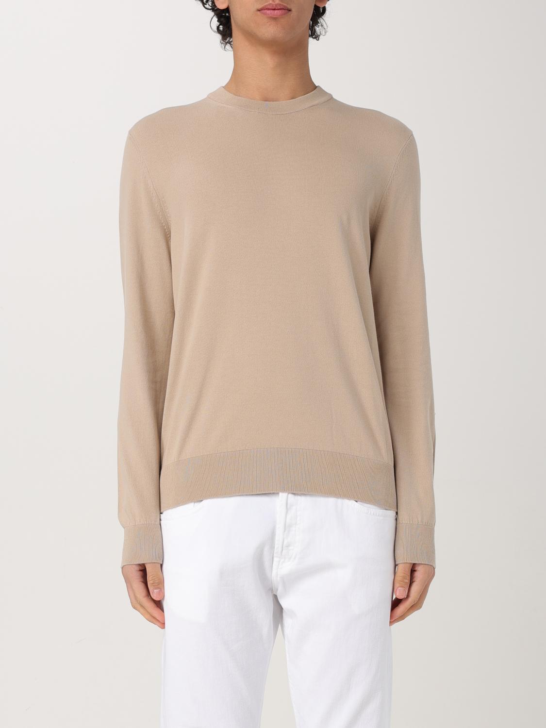 Shop Hugo Boss Sweater Boss Men Color Beige