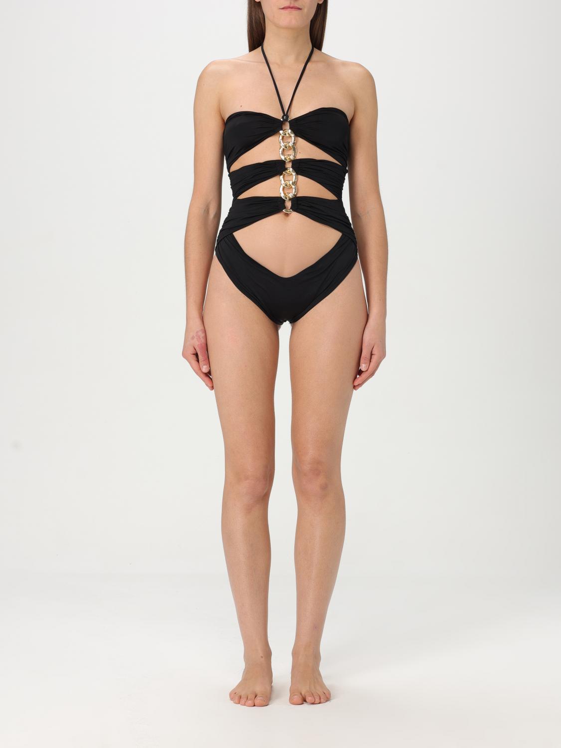 Shop Elisabetta Franchi Swimsuit Woman Color Black