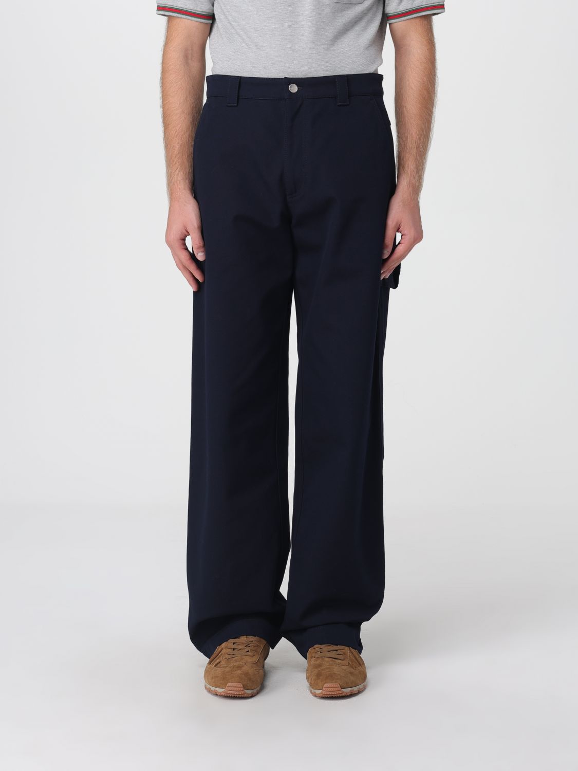 GUCCI Pantalone a gamba larga in cotone