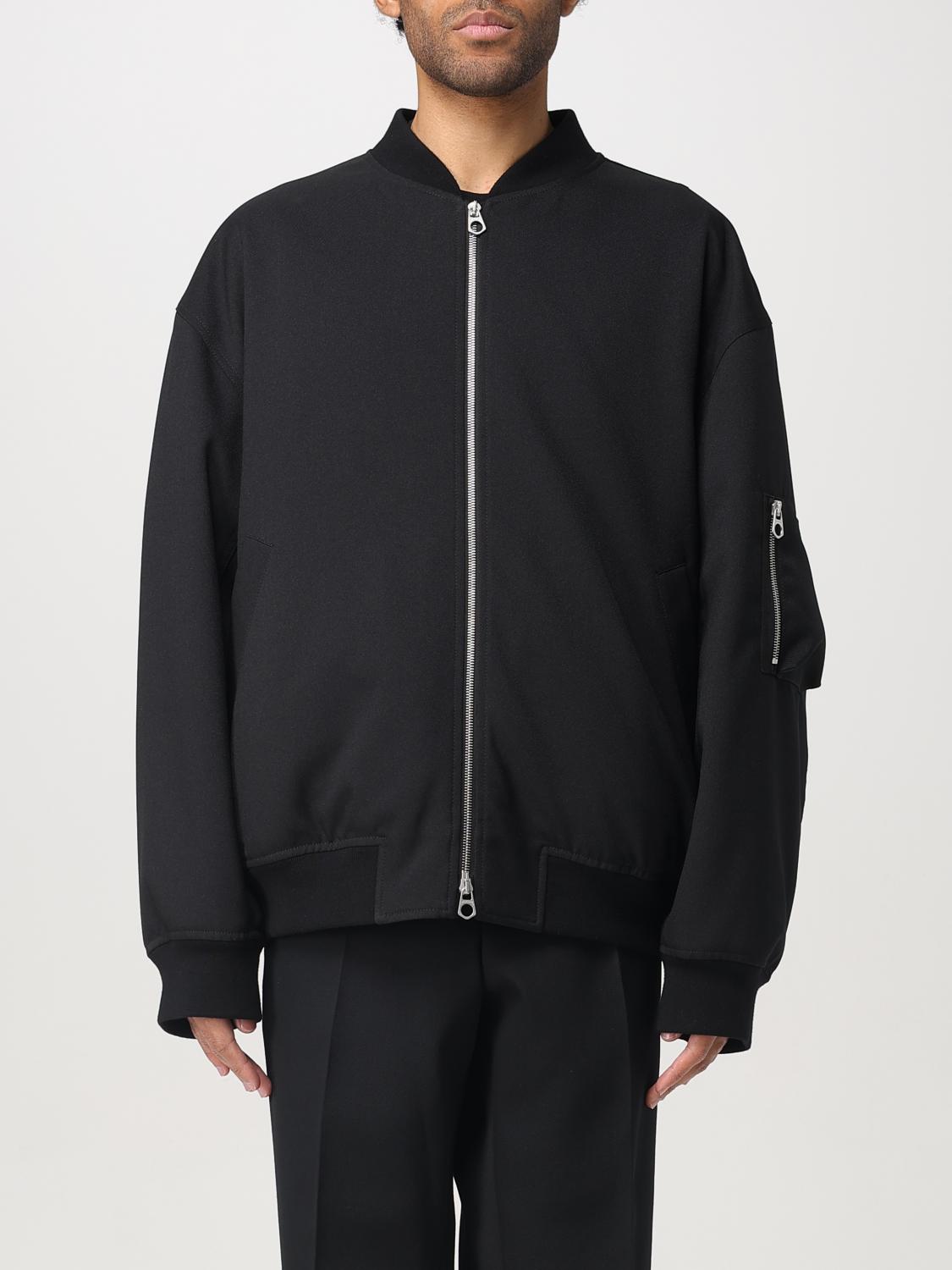 Jil Sander Zip-up Bomber Jacket In Black