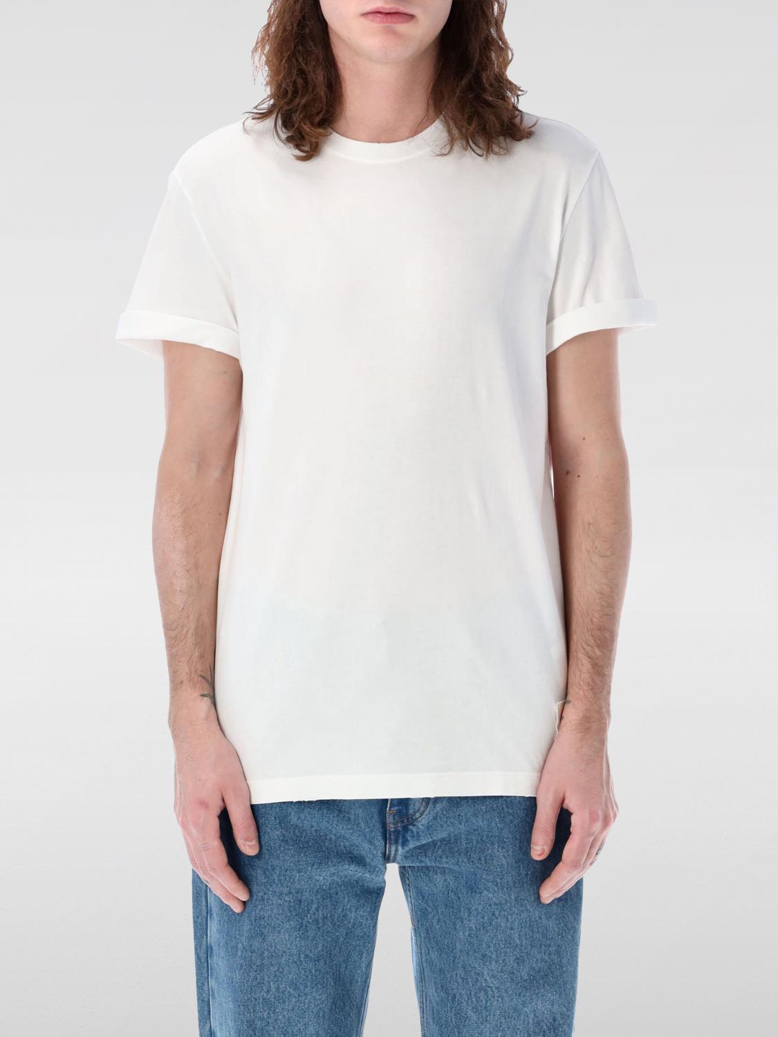 GOLDEN GOOSE T-Shirt Men color White　GOLDEN GOOSE Tシャツ メンズ カラー ホワイト GOLDEN