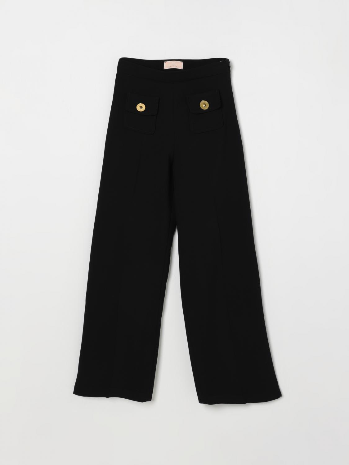 Elisabetta Franchi La Mia Bambina Pants Kids Color Black In Black