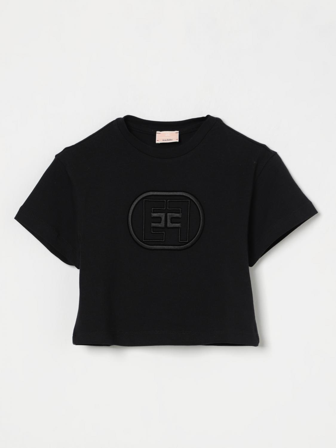 Elisabetta Franchi La Mia Bambina T-shirt Kids Color Black In Black