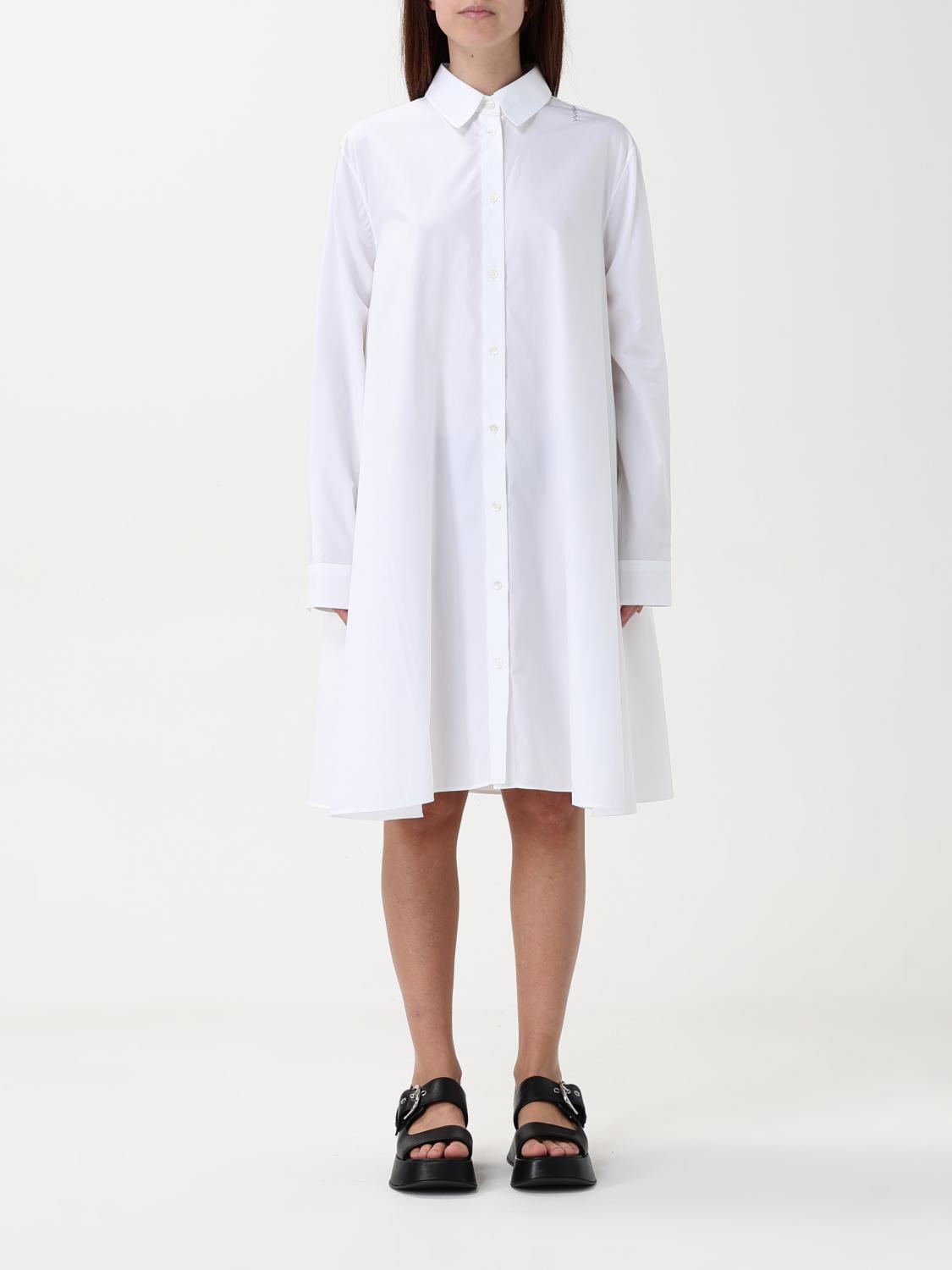 Marni Knee Length Dress A-line Silhouette In Weiss