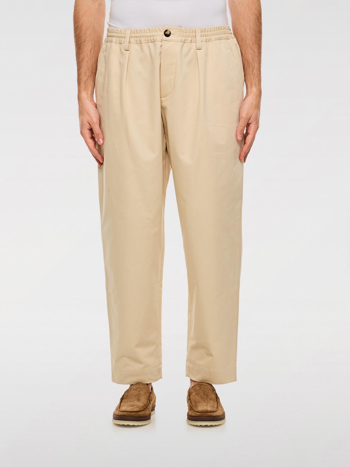 Shop Marni Pants Men Color Beige