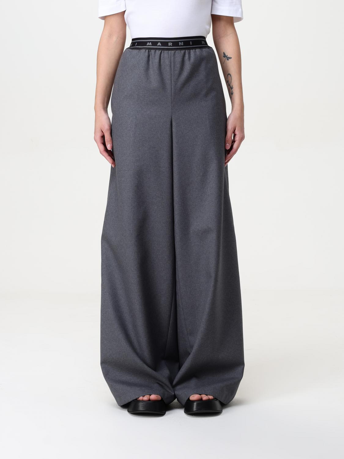 Marni Hose Damen Farbe Grau In Grau