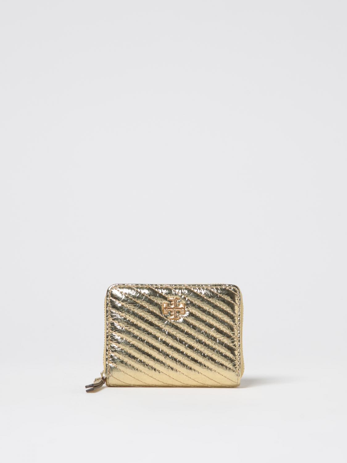 Shop Tory Burch Wallet Woman Color Gold