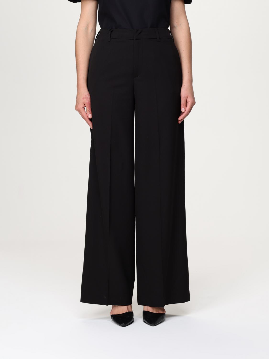 Pt Torino Woman Pants Mauve Size 8 Viscose, Cotton, Silk, Elastane In ブラック