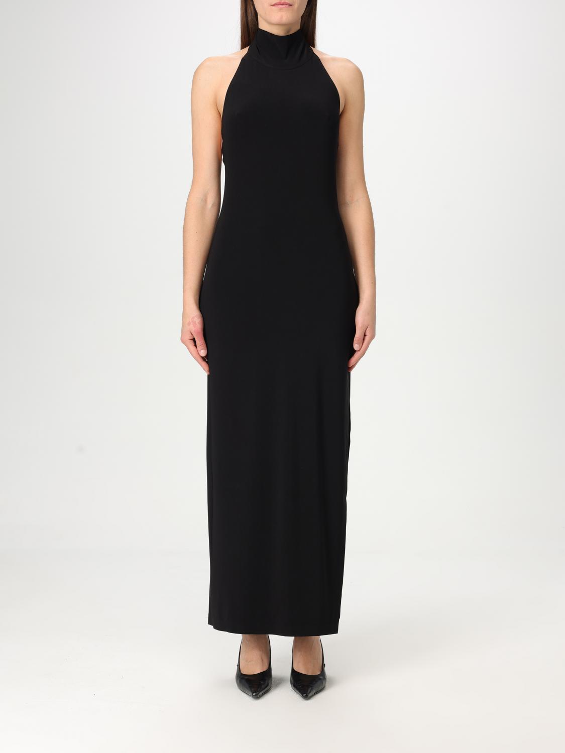 Norma Kamali Dress Woman Color Black In Black