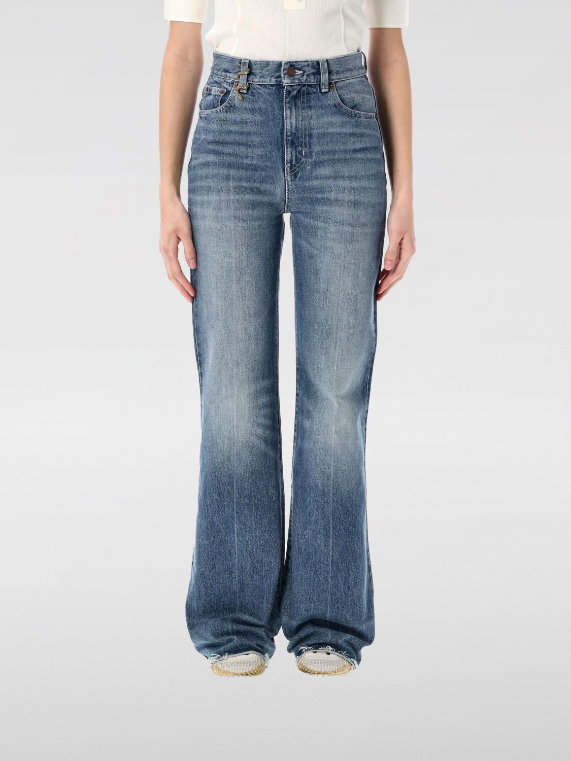 Chloé Denim Snake Brooch Detail In Blue