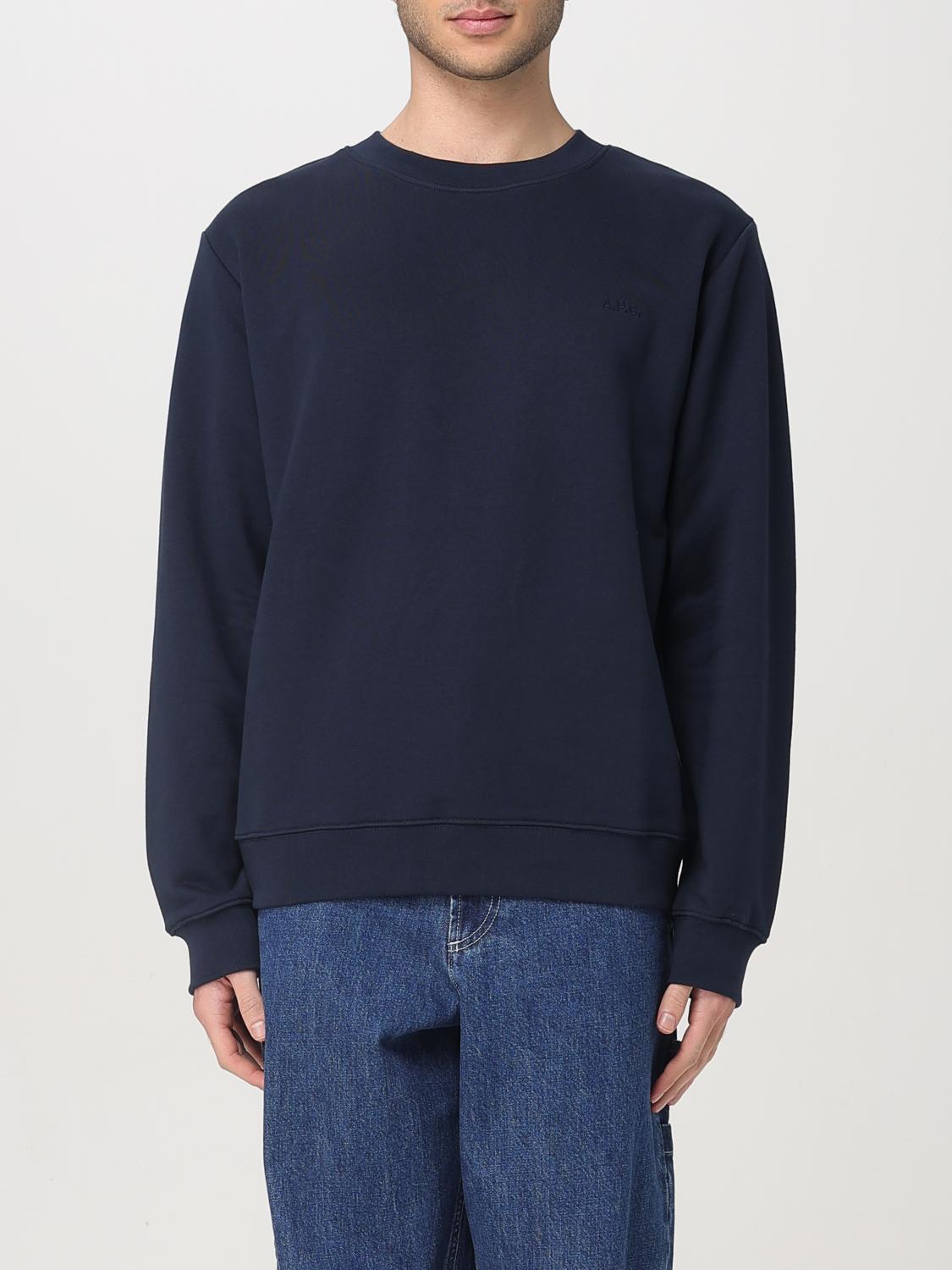 Apc Sweatshirt A.p.c. Men Color Navy In Navy