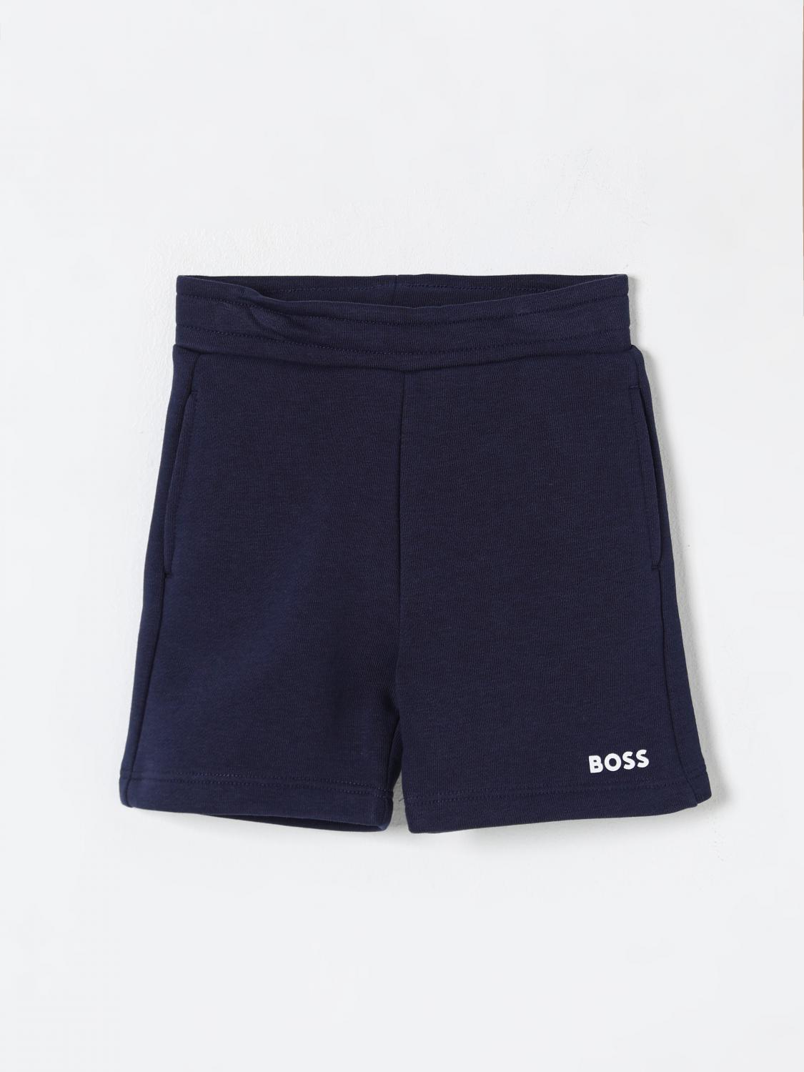 Hugo Boss Pants Boss Kids Color Marine In Marine