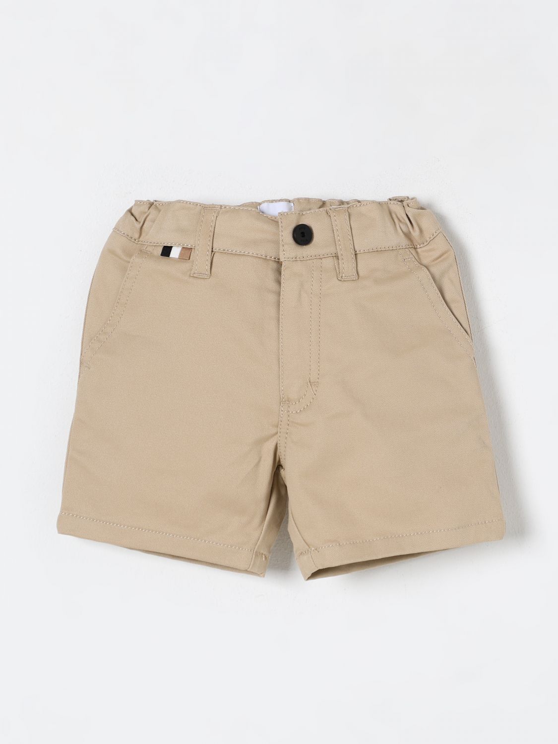 Hugo Boss Pants Boss Kids Color Beige In Beige