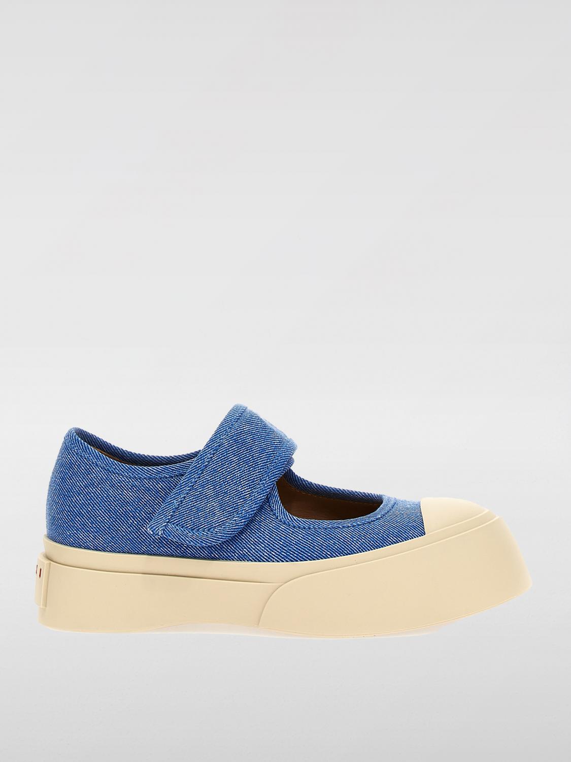 Marni Denim Sneakers In Blue
