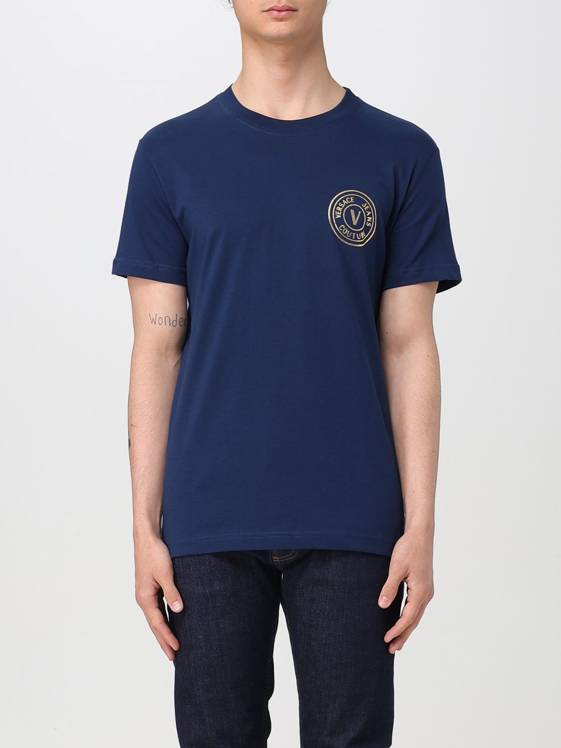 Versace Jeans Couture T-shirt  Men Color Blue