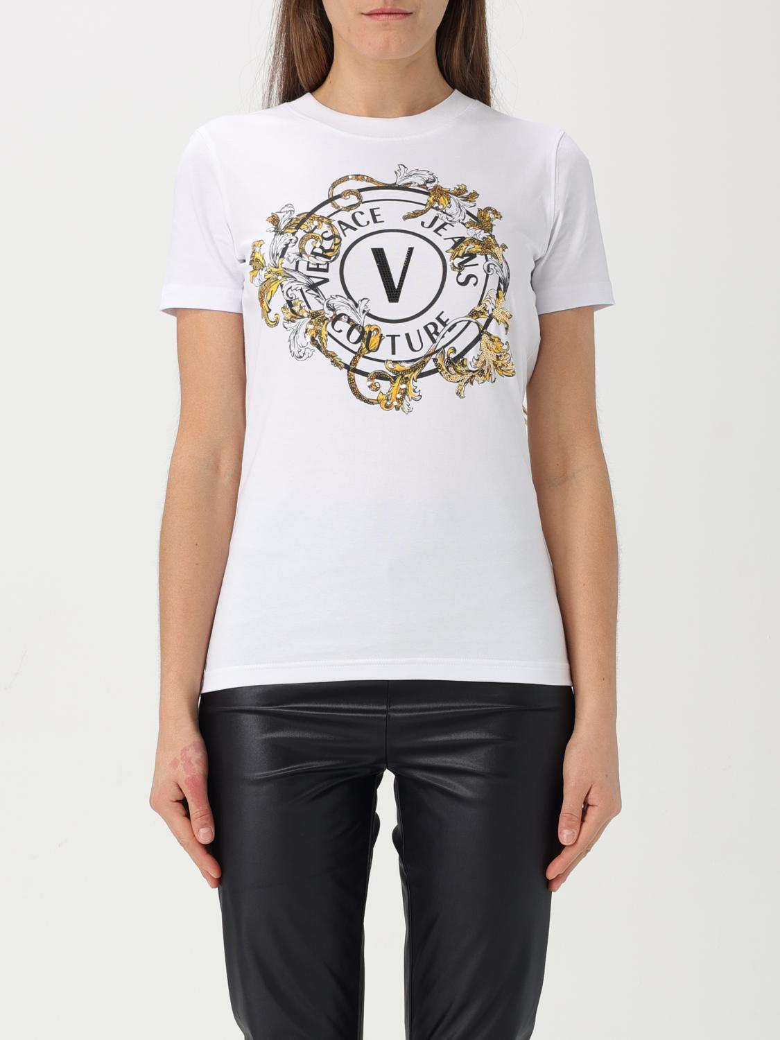 Versace Jeans Couture T-shirt  Woman Color White In White