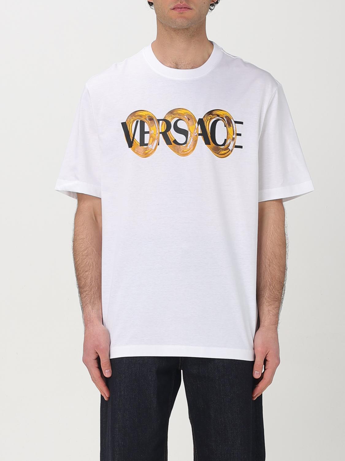 Versace Crew Neck Short Sleeves T-shirt In White