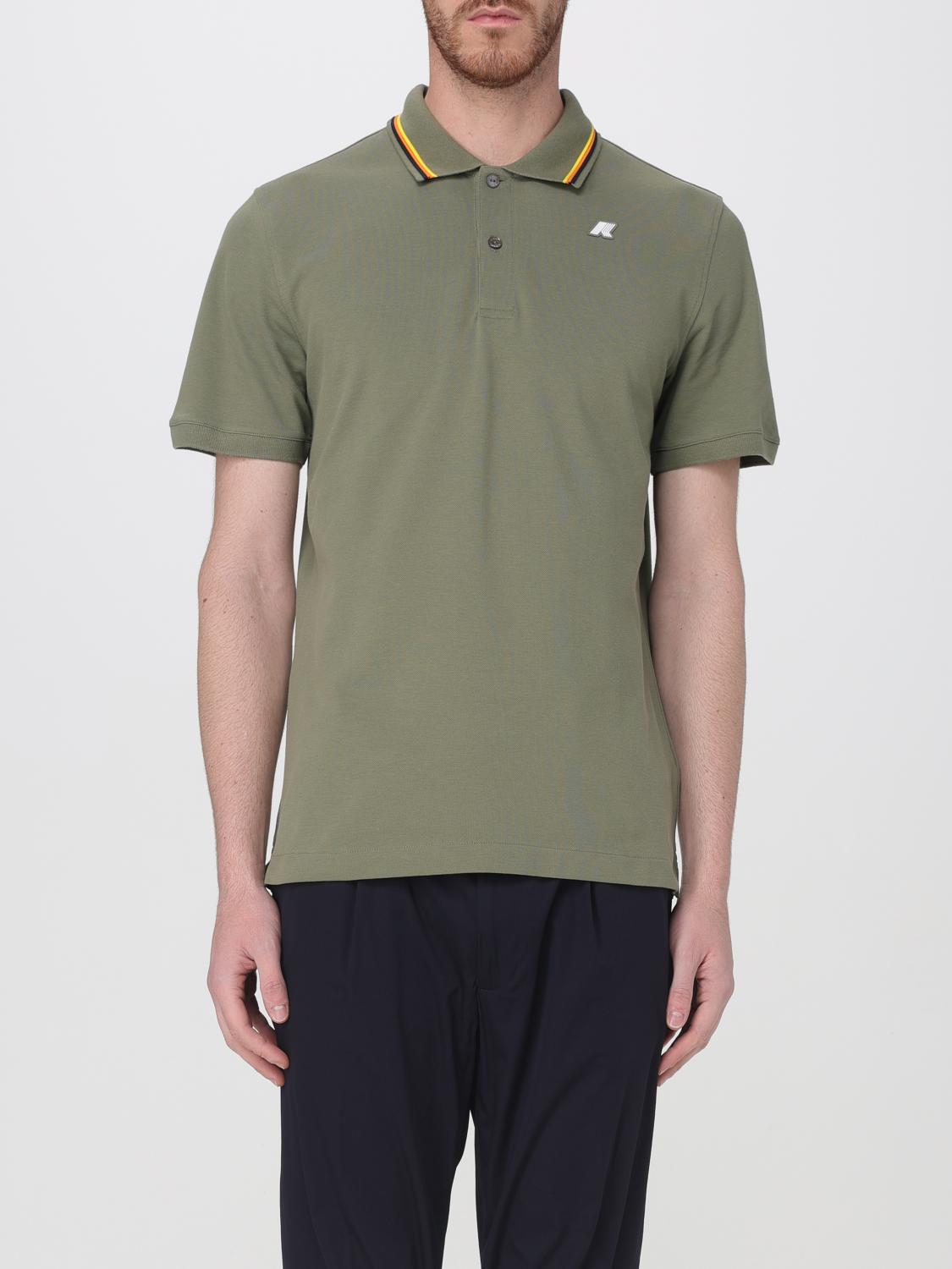 Shop K-way Polo Shirt Men Color Black
