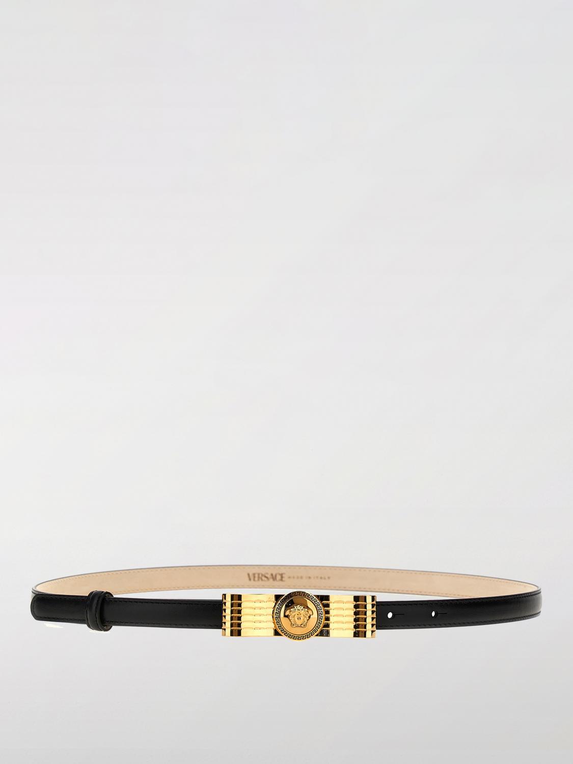 VERSACE VERSACE Belt Woman color Black　VERSACE ベルト ウーマン カラー ブラック
