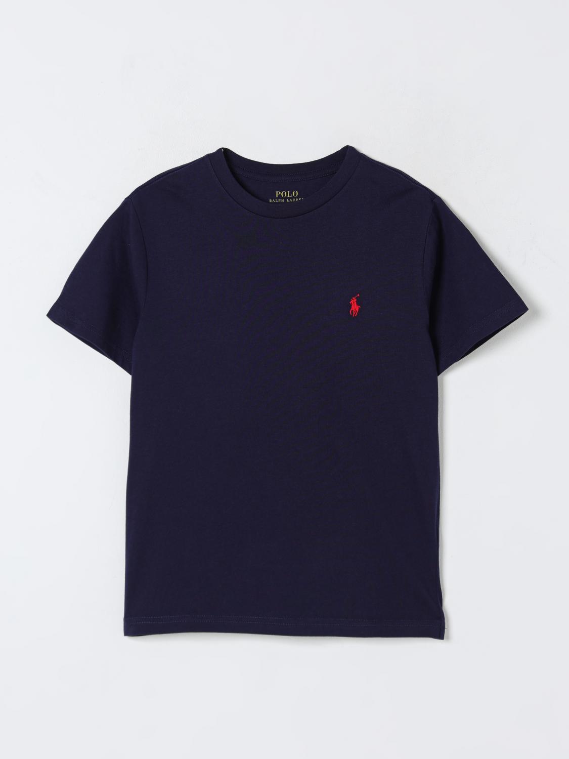 Polo Ralph Lauren Kids' Logo-print Cotton T-shirt 3-24 Months In Navy
