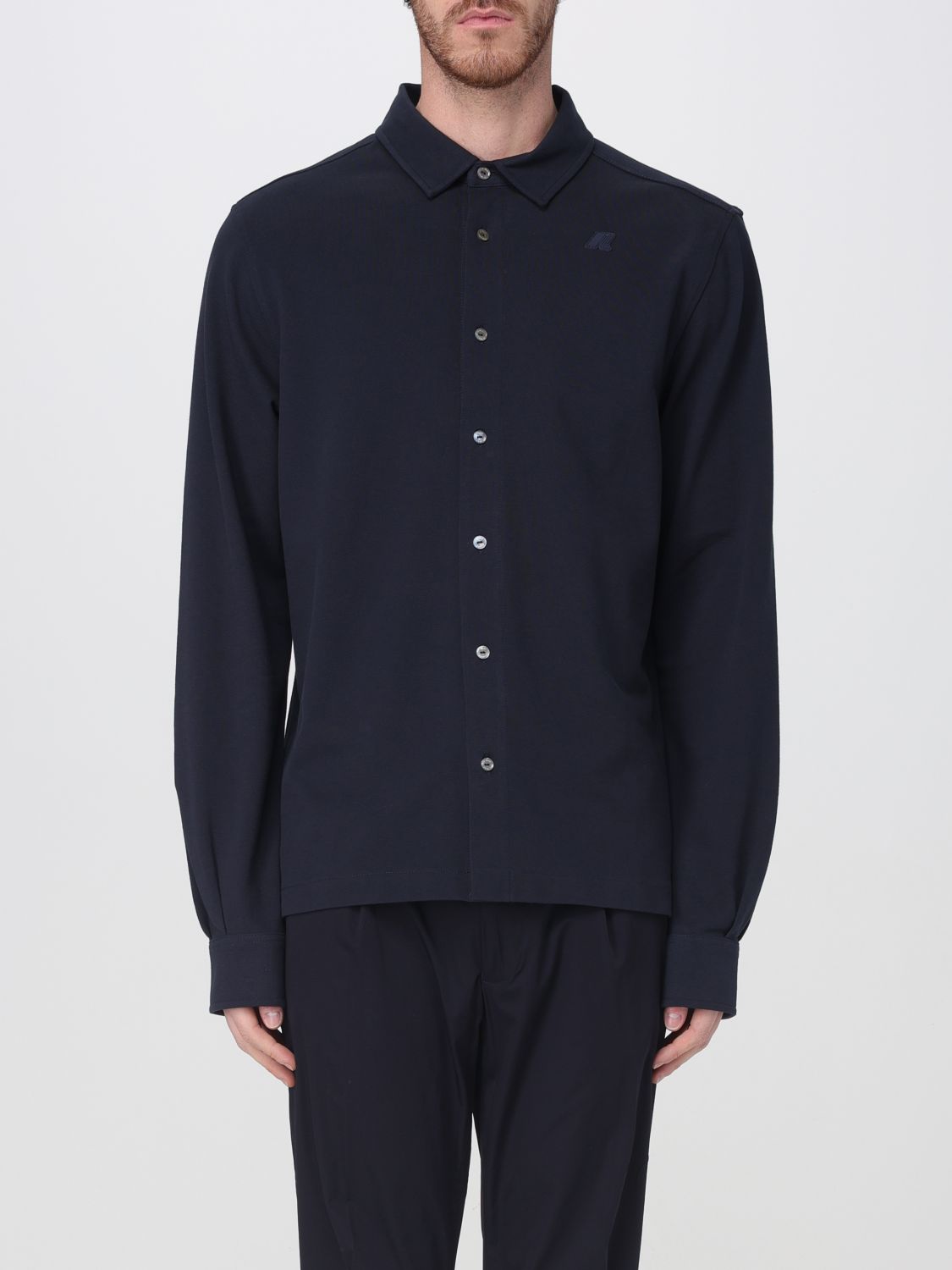 Shop K-way Shirt Men Color Blue