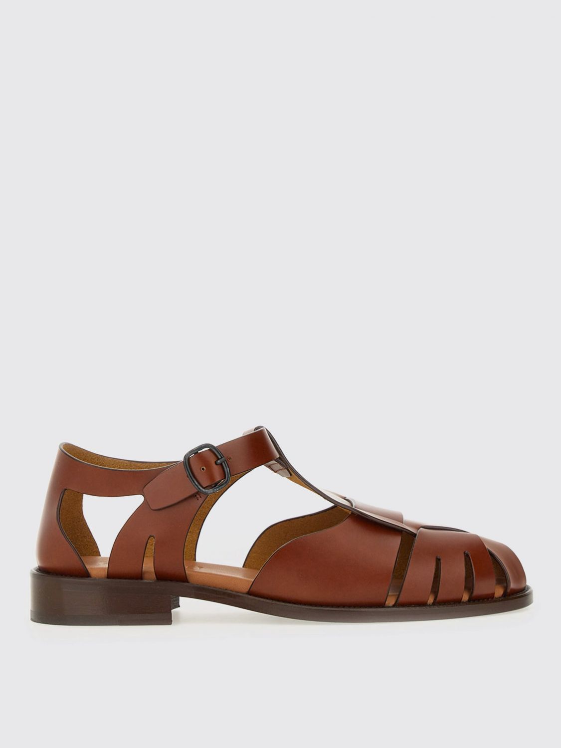 Hereu Flat Sandals  Woman Color Leather