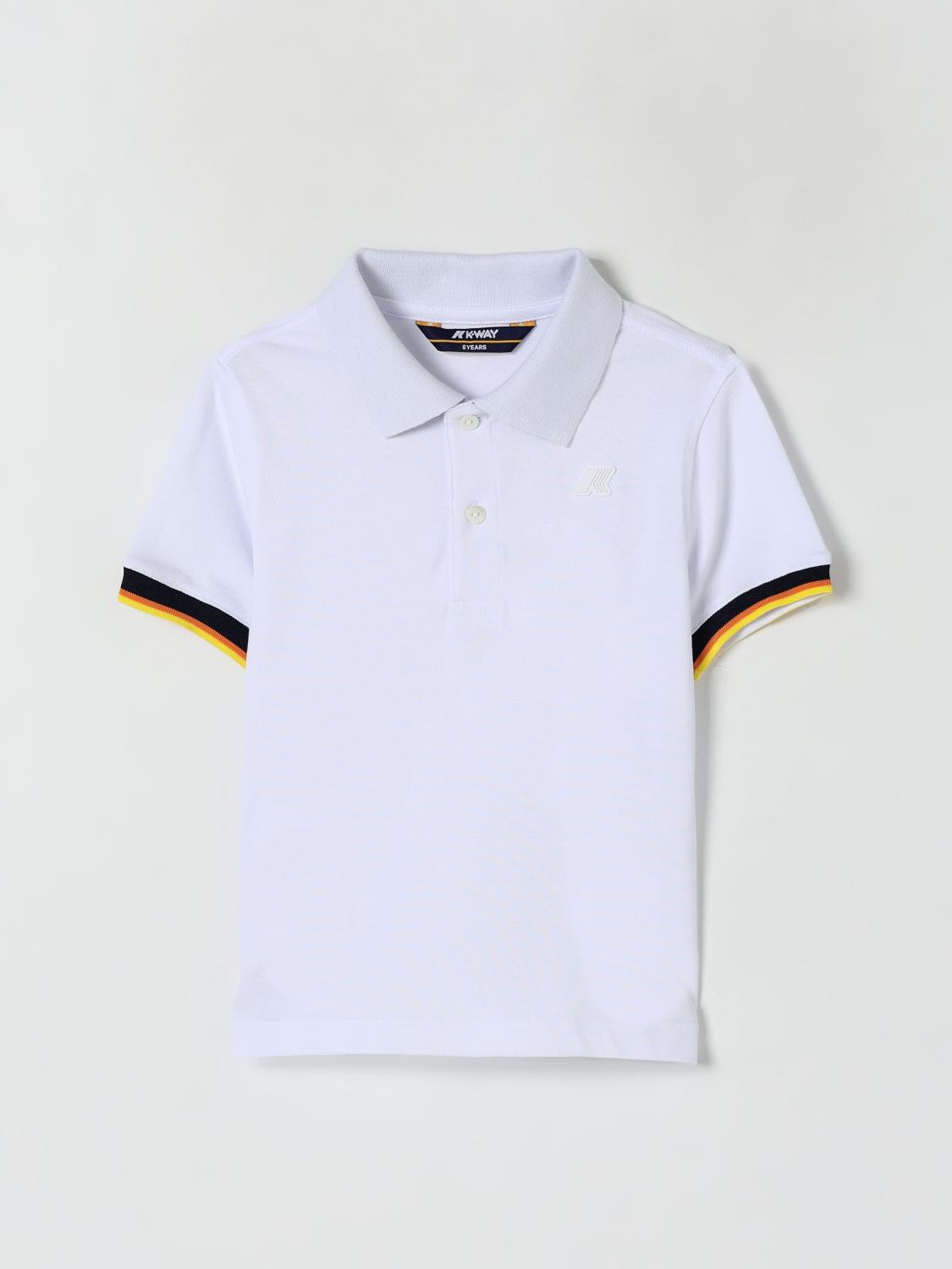 Shop K-way Polo Shirt Kids Color White