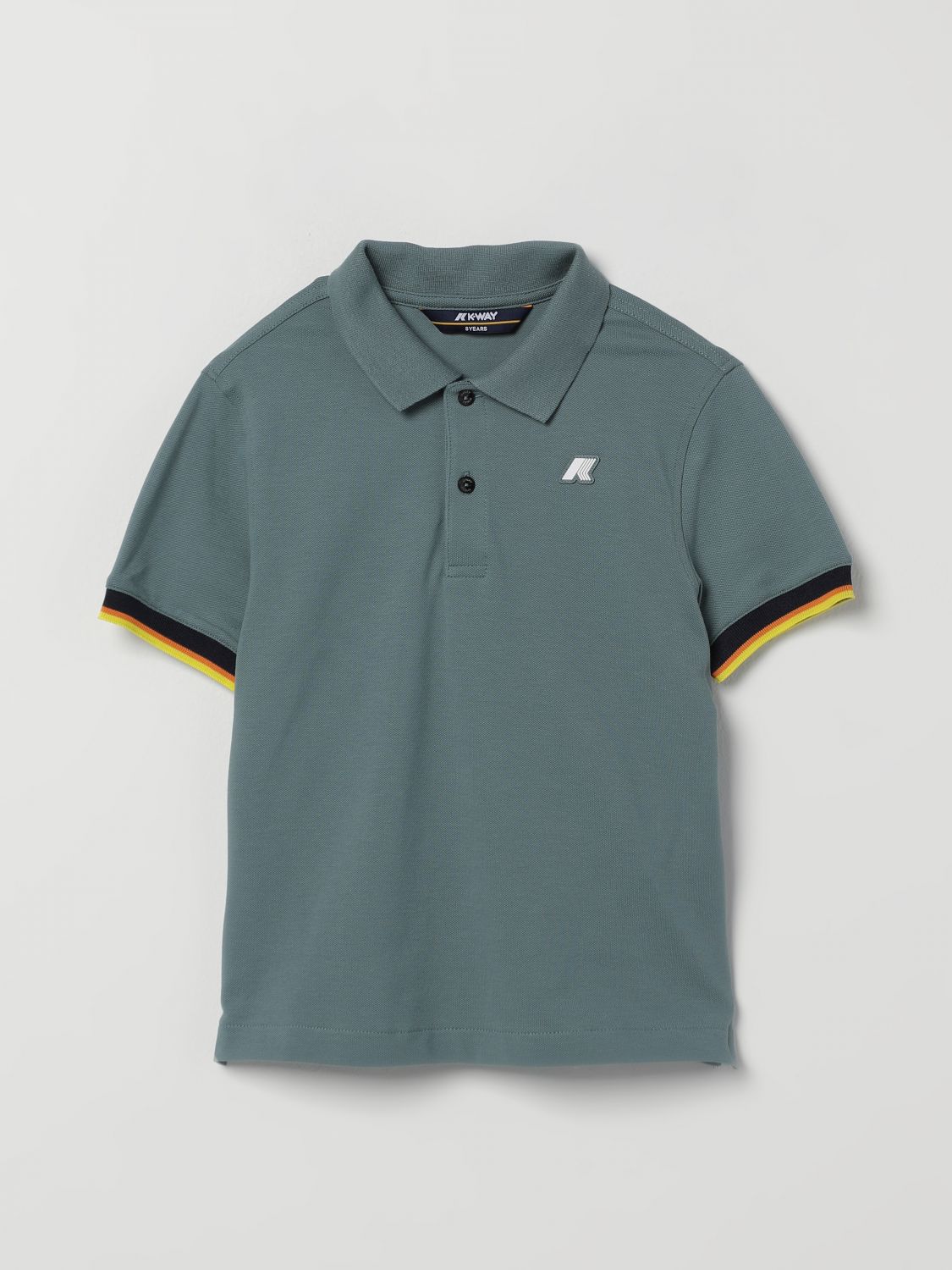 K-WAY POLO SHIRT K-WAY KIDS COLOR GREEN G59871012