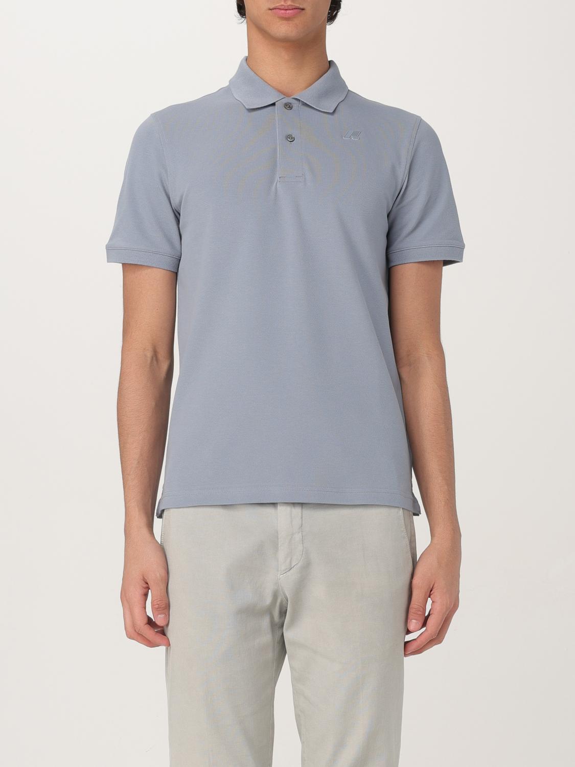 K-way Polo Shirt Men Color Grey In Grey
