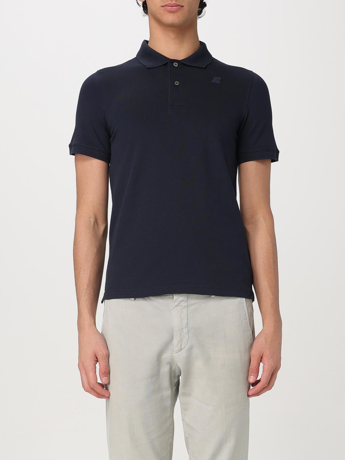 K-way Polo Shirt  Men Color Navy In Navy