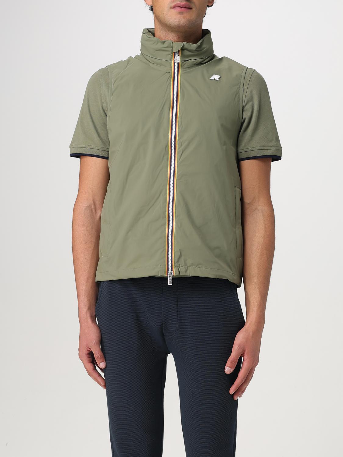 K-way Suit Vest Men Color Green In Green
