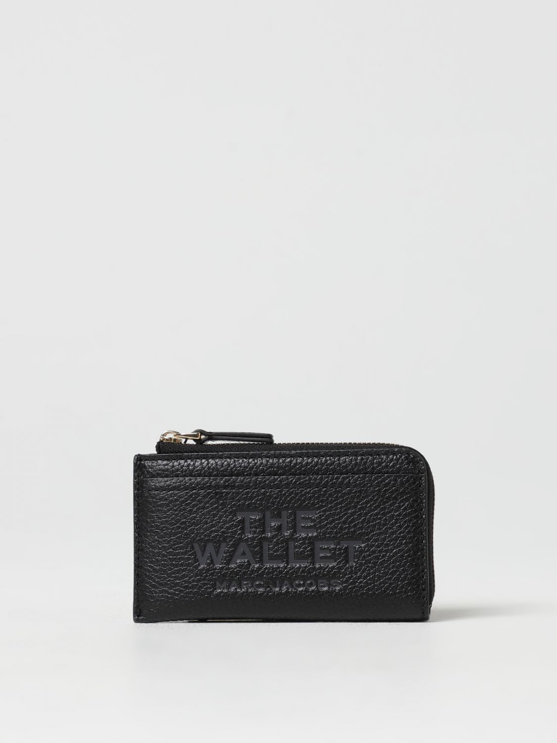 Marc Jacobs The Top Zip Multi Wallet In Black Leather