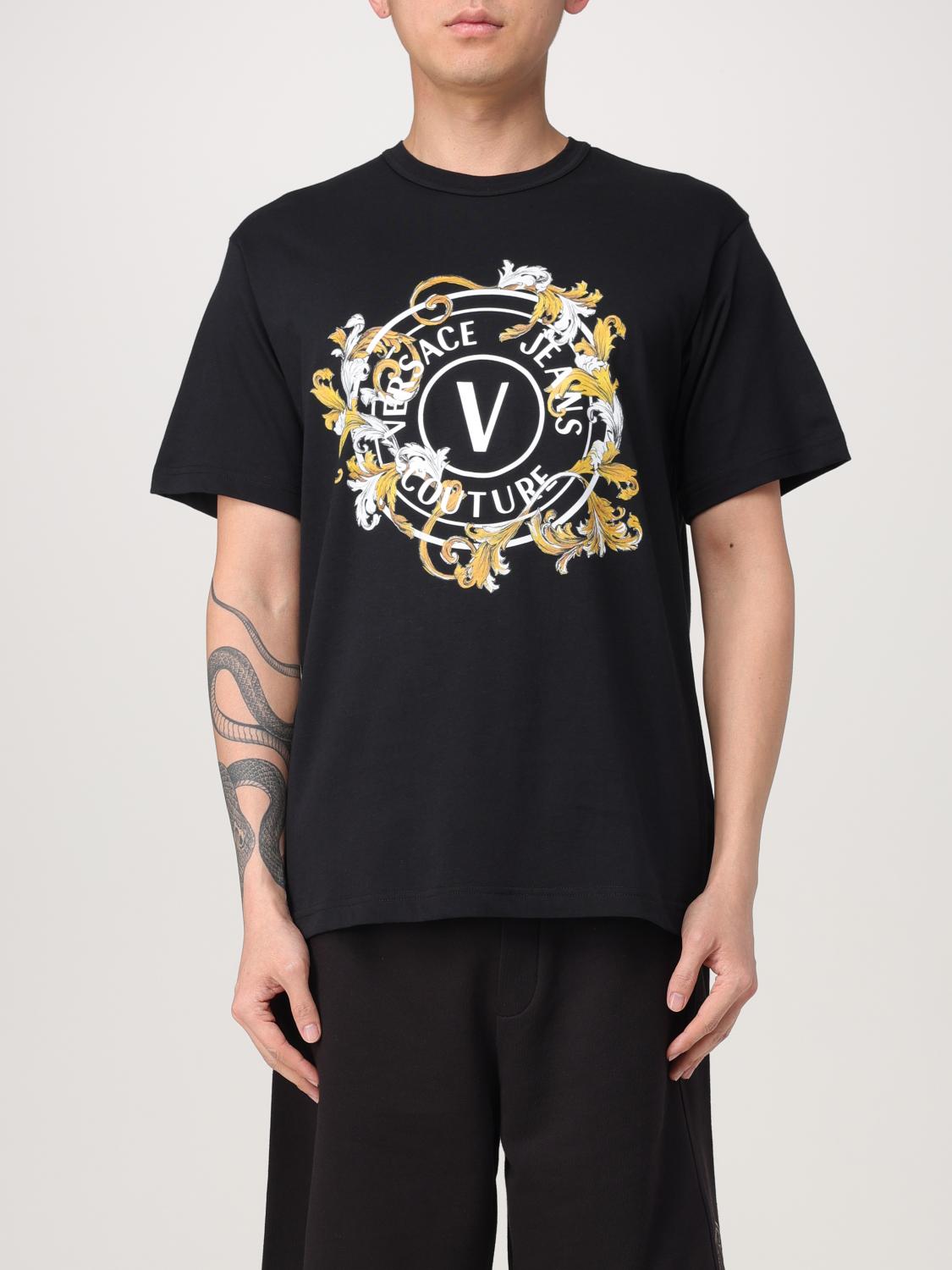 Shop Versace Jeans Couture T-shirt  Men Color Black
