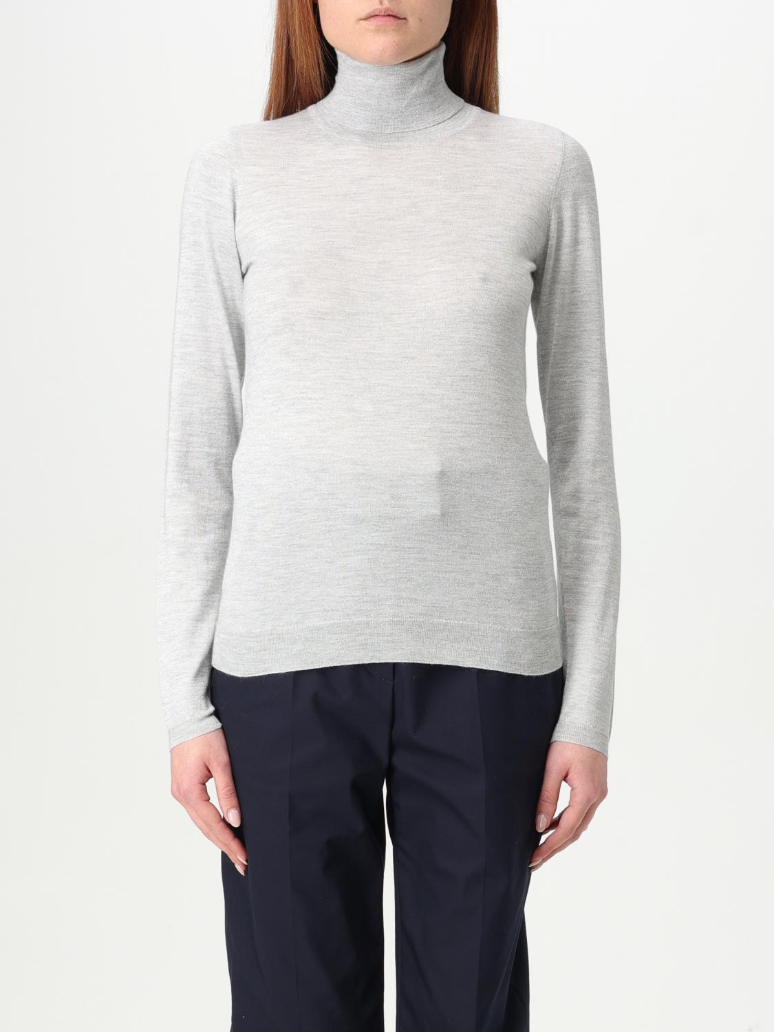 Brunello Cucinelli Cashmere-silk Glitter Turtleneck Sweater In Ice