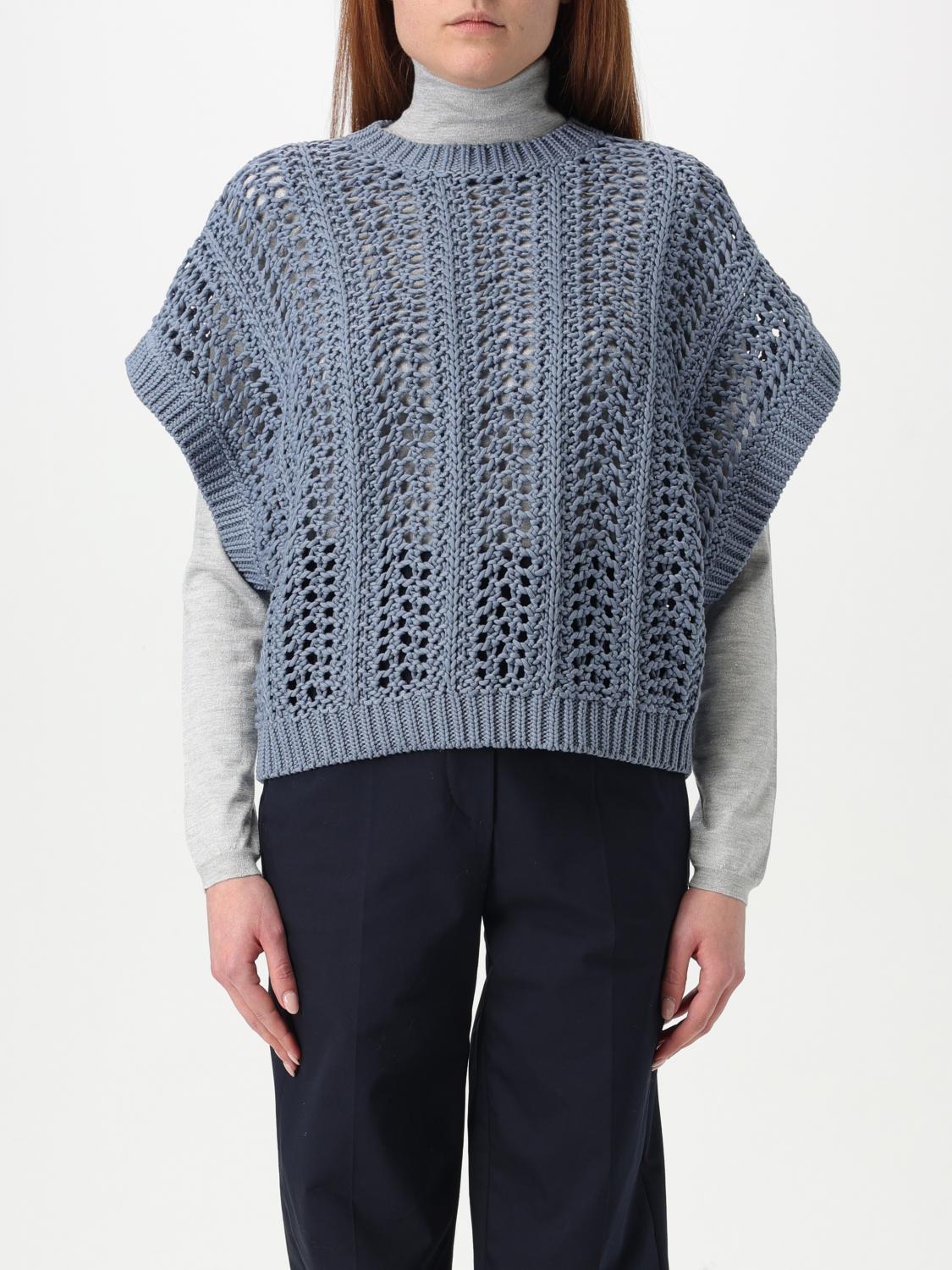 Shop Brunello Cucinelli Sweater Woman Color Avion