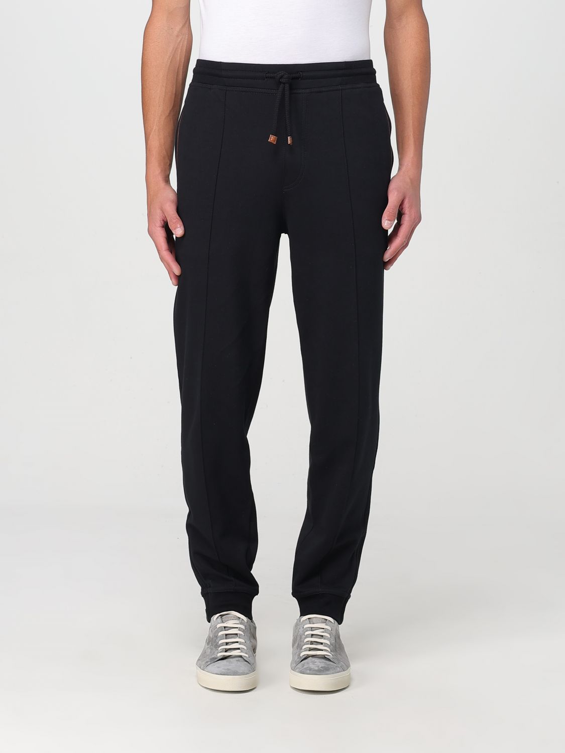 Brunello Cucinelli Pants Men Color Black In Black