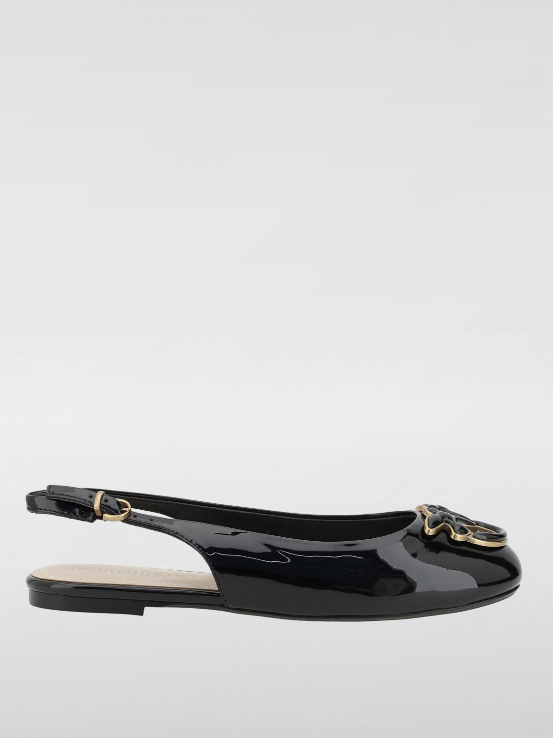 Shop Pinko Ballet Flats Woman Color Black