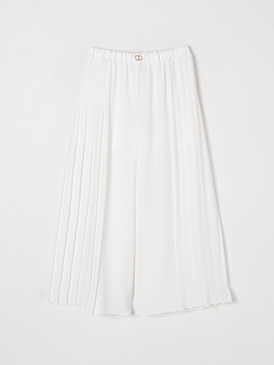 Twinset Pleated Trousers In White