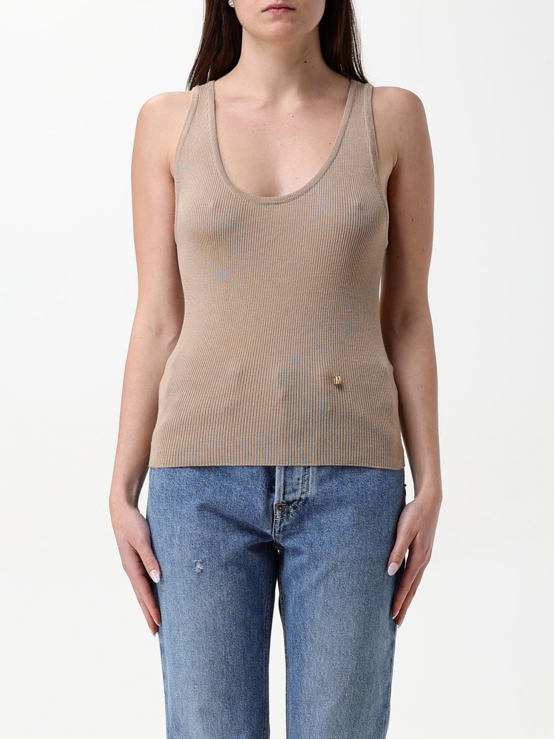 Moschino Top Couture Woman Color Beige In Beige
