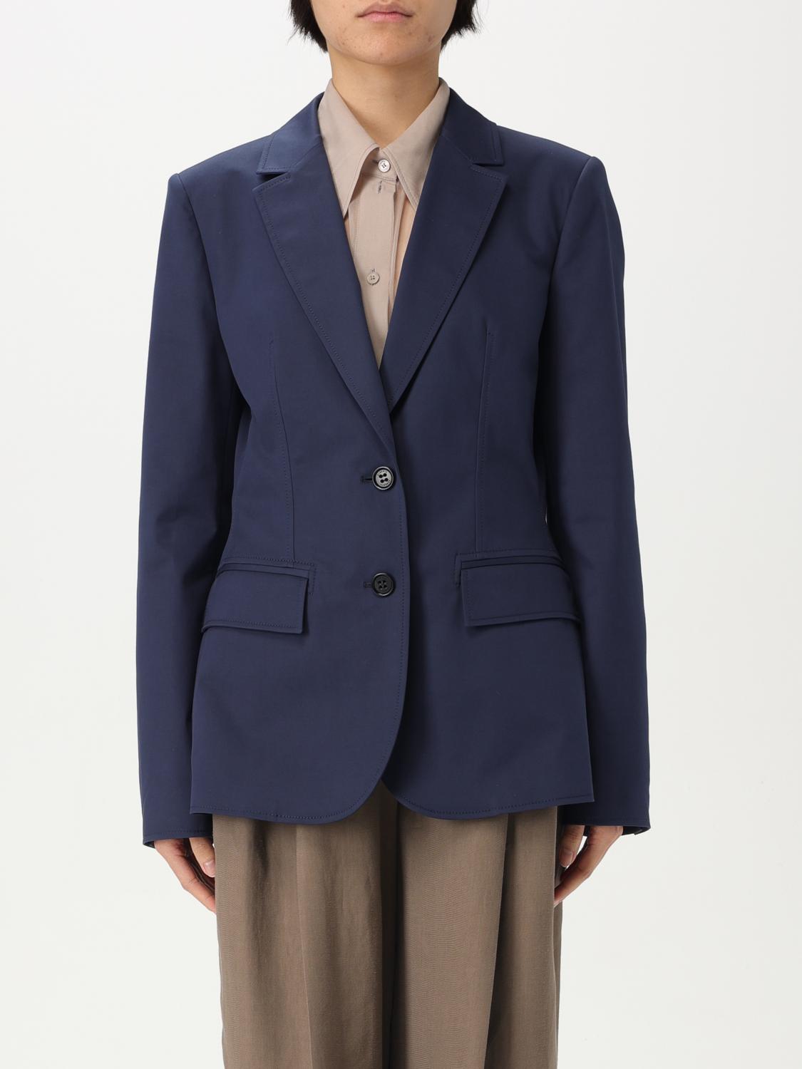 Alberta Ferretti Blazer Woman Color Blue In Blue